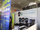 Akamai Energy booth display at the 2014 BIA show
